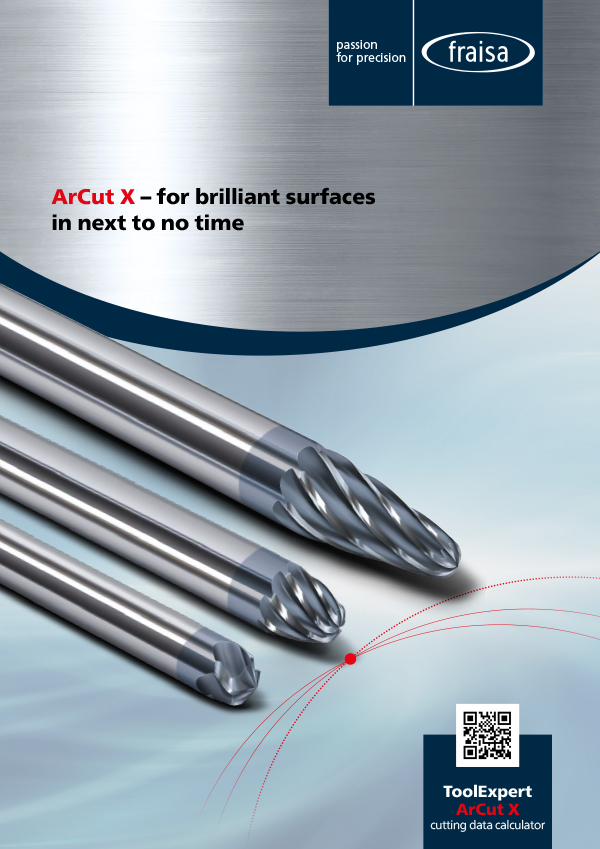 Circular arc milling for brilliant finishing ArCut X