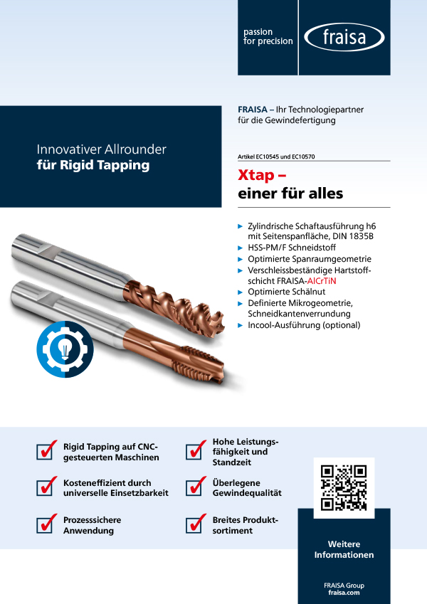 Xtap für Rigid Tapping