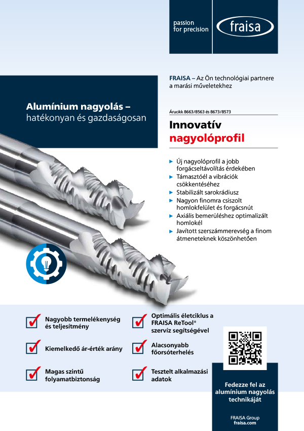 Innovatív nagyolóprofil