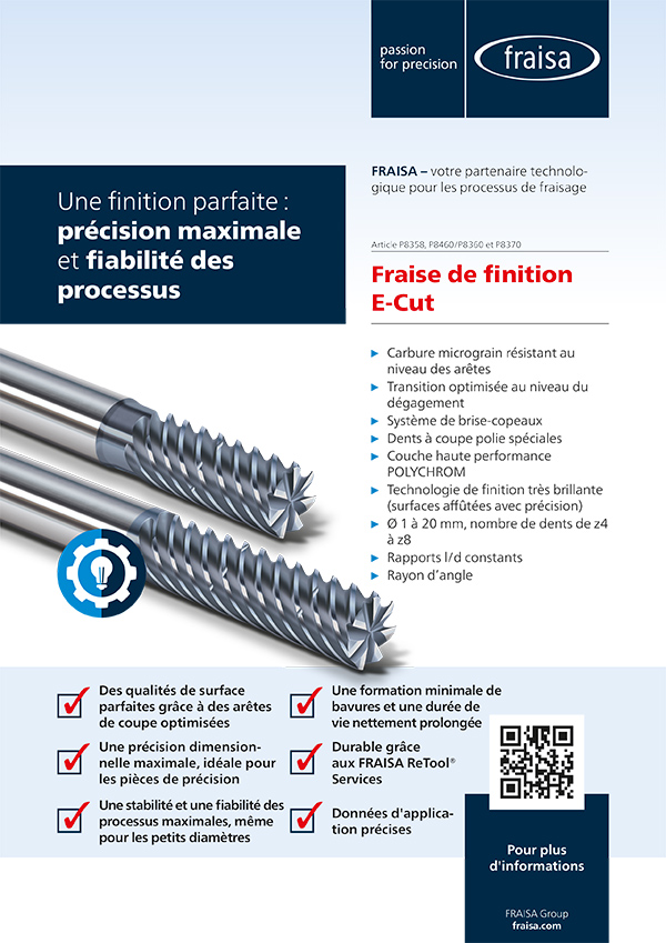Fraise de finition E-Cut