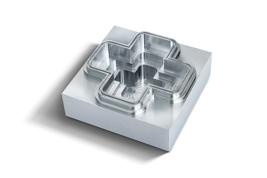 Bauteil FRAISA E-Cut finishing cutter
