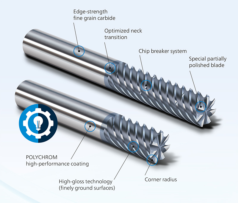 Fräsertechnologie FRAISA E-Cut finishing cutter
